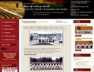 Site-ul Casei de Cultura a Sindicatelor Oradea