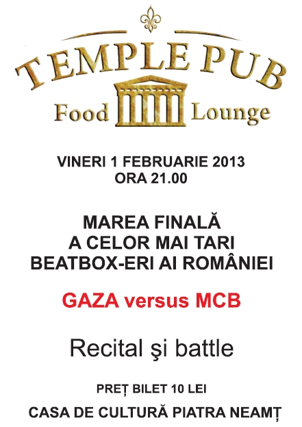Temple Pub - GAZA versus MCB